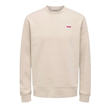 Sudadera Sin Capucha Para Hombre Blanco